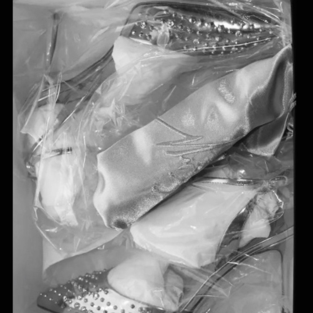 giuseppe zanotti •NEW• studded mirror silver heel - Picture 8 of 9